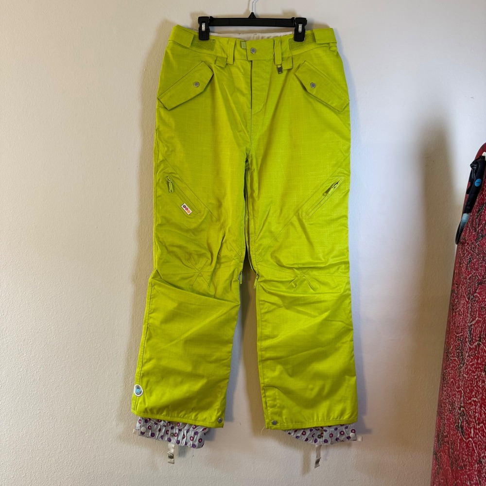 Special Blend Substance 10K Womens Snowboard Pants Lime Green Neon Size M‎